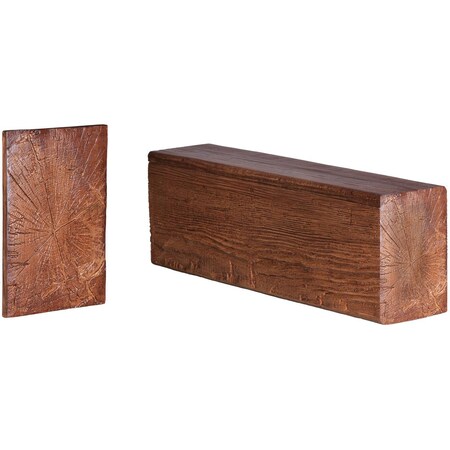 Ekena Millwork 7 1/2"W x 144"L Mesa Faux Wood Beam Panel For Use With Fypon Faux Wood Beam BTM8X144